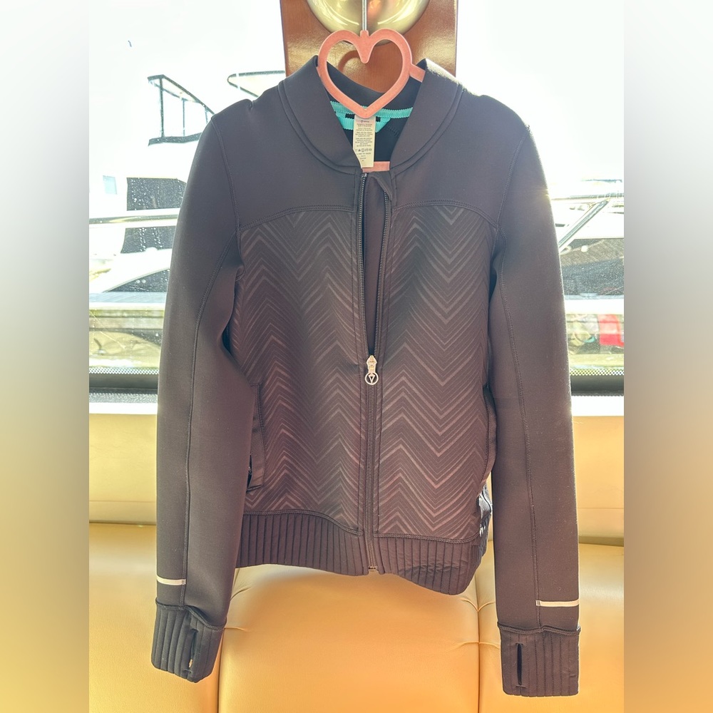 Girls Size 10 Black Zip up.